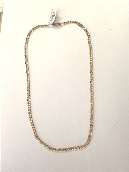 Collana Lo Scrigno Gioielli in Oro giallo PIATTA 3+1 BICOLORE FRED - PIATTA 3+1 BICOLORE FRED